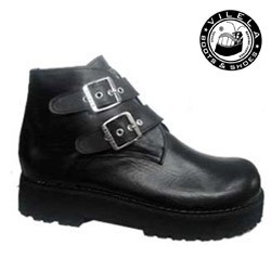 coturnos de couro legitimo